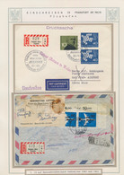 Thematik: Einschreibbriefe Und -Zettel / Registered Covers And Labels: 1946/1991, Flughafen Frankfur - Non Classificati