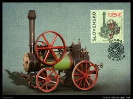Carte Maximum 2016 Tracteur Locomobile Agricole Umrath (1894) - FDC