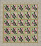 Thematik: Tiere-Schmetterlinge / Animals-butterflies: 1968, Burundi. Progressive Proofs Set Of Sheet - Vlinders