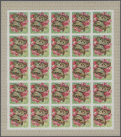 Thematik: Tiere-Schmetterlinge / Animals-butterflies: 1968, Burundi. Progressive Proofs Set Of Sheet - Vlinders