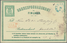 Finnland: 1870's-1970's: Group Of 40 Covers, Postcards And Postal Stationery Items With Many Interes - Brieven En Documenten