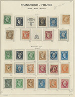 Frankreich: 1849/1996, Comprehensive Mint And Used Collection In Four Schaubek Albums (plus Some Loo - Collections