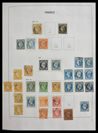 Frankreich: 1849-1997. Exciting Nearly Complete Used Collection, Sometimes Very Specialised With Man - Collections
