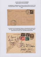 Griechenland: 1940/1947 (ca.), Greece And Aegean Islands In WWII, Awarded Exhibit Collection Referri - Brieven En Documenten