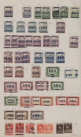 Jugoslawien: 1918/1919, Issues For Croatia, Mint And Used Assortment Of Apprx. 285 Stamps On Album P - Used Stamps