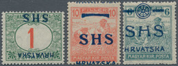 Jugoslawien: 1919, Accumulation With About Over 200 Varieties, Just The Expertising Costs For The Mo - Unused Stamps