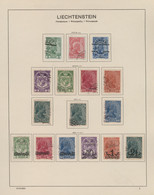 Liechtenstein: 1912/1999, Saubere Gestempelte Sammlung Im Schaubek-Vordruckalbum, In Den Hauptnummer - Verzamelingen