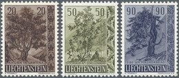 Liechtenstein: 1958, Bäume Und Sträucher II Bestand Von 74 Kompletten Sätzen Dabei Auch Einige Viere - Verzamelingen