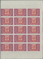 Monaco - Portomarken: 1946/1950, Cypher/Ornaments, 10c.-50fr., Eleven Values Complete In Imperforate - Postage Due