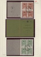 Rumänien: 1906/1939, Lot Of Six Exploded Booklets With Covers And Panes Mounted Separately On Album - Used Stamps