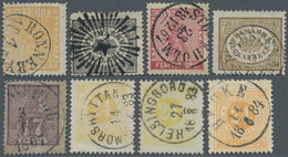 Schweden: 1855-1886, Accumulation Of About 840 Used Stamps In Various Quantities And Qualities, With - Used Stamps