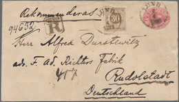 Schweden: 1869/1938, Lot Of 18 Covers/cards Incl. Used Stationeries, Ship Mail, Airmail, Attractive - Covers & Documents