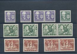 Schweden: 1938/1948, Collection Mint Never Hinged On Stockcards, Obviously Complete Except Some Perf - Covers & Documents