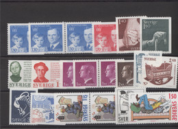 Schweden: 1938/1994, Enormous Stock Of Year Sets And Souvenir Sheets On Stockcards, Mostly Complete - Unused Stamps