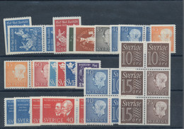 Schweden: 1964, Stock Of Year Sets Per 200 Mint Never Hinged, Obviously Complete Except Some Perfora - Unused Stamps