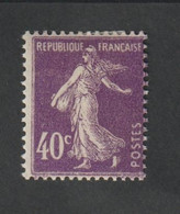 Timbres -  N°236b  -  Violet Noir -  Type Semeuse Fond Plein -  1927-31 - Neuf Avec Charnière - Other & Unclassified