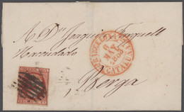 Spanien: 1855-1867: Accumulation Of 700 Covers And Folded Letters, Franked By Stamps Of 7 Different - Andere & Zonder Classificatie