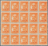 Spanien: 1936, Fermin Salvochea Y Alvarez 60c. Orange In A Lot With Approx. 1.000 (!) Stamps Incl. M - Andere & Zonder Classificatie
