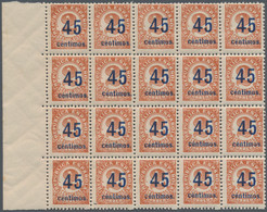 Spanien: 1938, Numeral Issue 2c. Red-brown 'Republica Espanola' Surcharged '45 Centimos' In A Lot Wi - Andere & Zonder Classificatie