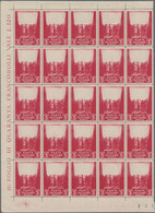 Vatikan: 1945, Relief Organisation For The Victims Of War 3l. Dark Carmine With MISSING BACKGROUND I - Collections