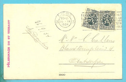 279 Op Kaart Stempel LIEGE, Met Firmaperforatie (perfin) " R&C" - 1909-34