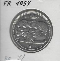 AR ZILVER -  100 FRANK  - TYPE 4 KONINGEN - Onder PRINS KAREL.  -  1954 FR.  18 Gr - 15,03 Zuiver Zilver - 100 Franc