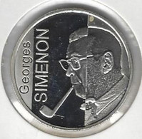 AR ZILVER -  10 EURO.  -  GEORGES SIMENON  -  2003.  18,75 Gr - 17,34 Zuiver Zilver - FDC, BU, BE, Astucci E Ripiani