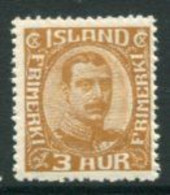 ICELAND 1931 Christian X  3 Aur..  LHM / *. Michel 157 - Ongebruikt