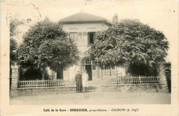 Oudon * Devanture Le Café De La Gare DURASSIER Propriétaire - Oudon