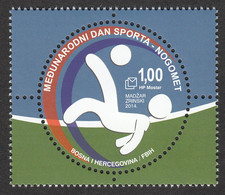 Bosnia Croatia 2014 International Sport Day Soccer Football FIFA World Cup Brazil, MNH - 2014 – Brésil