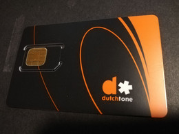 NETHERLANDS GSM SIM  CARD  DUTCHTONE/   OLDER CARD Older Issue   ** 4726** - Cartes GSM, Prépayées Et Recharges