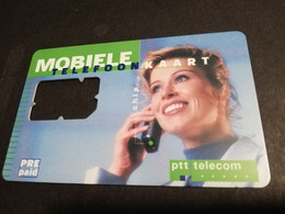 NETHERLANDS GSM SIM  CARD / WOMAN ON PHONE  NO CHIP  CARRIER   OLDER CARD    ** 4727** - Cartes GSM, Prépayées Et Recharges