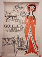 Gistel / Affiche Godelieveprocessie / Ontwerp Arno Brys / 1969 - Affiches