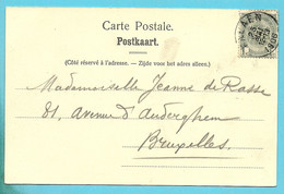 53 Op Kaart Stempel FALAEN , Met Firmaperforatie (perfin) " P.P. " - 1863-09