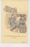 Illustrateur NAILLOD - GUERRE 1914-18- Poilus Dans Tranchée & Soldats Prussiens "C'est Un Fumet Qui Vient De Fran..an.ce - Naillod