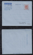 China Hong Kong 1952 Aerogramme Stationery Air Letter To LANCASTER USA - Lettres & Documents