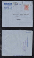 China Hong Kong 1953 Aerogramme Stationery Air Letter To KASSEL Germany - Covers & Documents