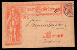 Bremen (1898) Privately Printed 2 Pf. Postal Card. - Bremen