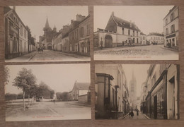 Delcampe - 7 CPA De BRIE COMTE ROBERT - Rue De Melun - La Mairie - Place De La Fete - Rue De L'Eglise - Rue De Paris - Place Du - Brie Comte Robert