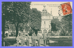 VINCENNES - Hôpital Militaire Bégin - Cour Intérieure - Militaires - Animée - Edit. E. MALCUIT - 1908 - Vincennes