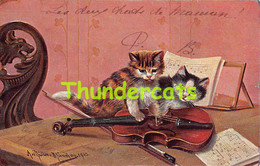 CPA ILLUSTRATEUR CHAT   ARTIST SIGNED CAT AUGUST MULLER MUNCHEN - Mueller, August - Munich