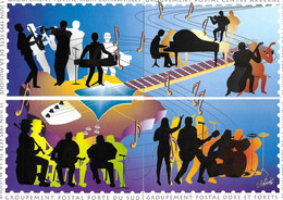 En Avant La Musique - Fête 21  Juin 1995 Clermont Ferrand - Puzzle De 4 Cartes - Combrailles - Volcans D'Auvergne - Betogingen
