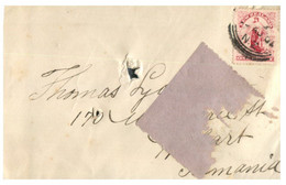 (HH 11) VERY OLD - New Zealand Letter Posted To Tasmania - 1903 - Briefe U. Dokumente