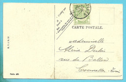 56 Op Kaart , Met Firmaperforatie (perfin) " DRIEHOEK " - 1909-34