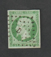 Timbres - N° 12b  -  Type  Napoléon III , Légende  Empire Franc  -  Oblitéré  -1854  - Sans Charnière  -  Signé VF.- - Otros & Sin Clasificación