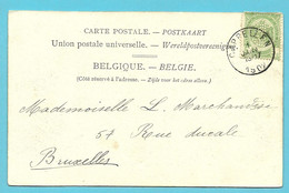 56 Op Kaart Stempel CAPPELLEN, Met Firmaperforatie (perfin) " D.P.R.&C " ?? - 1909-34