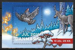 Vignettes De Noël Du Danemark 2018 Carnet De 10 - Plaatfouten En Curiosa