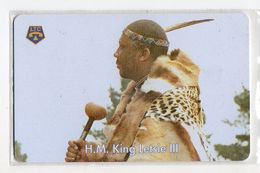 LESOTHO REF MV CARDS LES-02 M20 H.M. KING LETSIE III - Lesotho