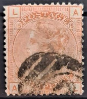 GREAT BRITAIN 1877 - Canceled - Sc# 70, Plate 15 - 4d - Used Stamps