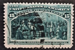 USA 1893 - Canceled - Sc# 238 - Columbus Issue 15c - Usati